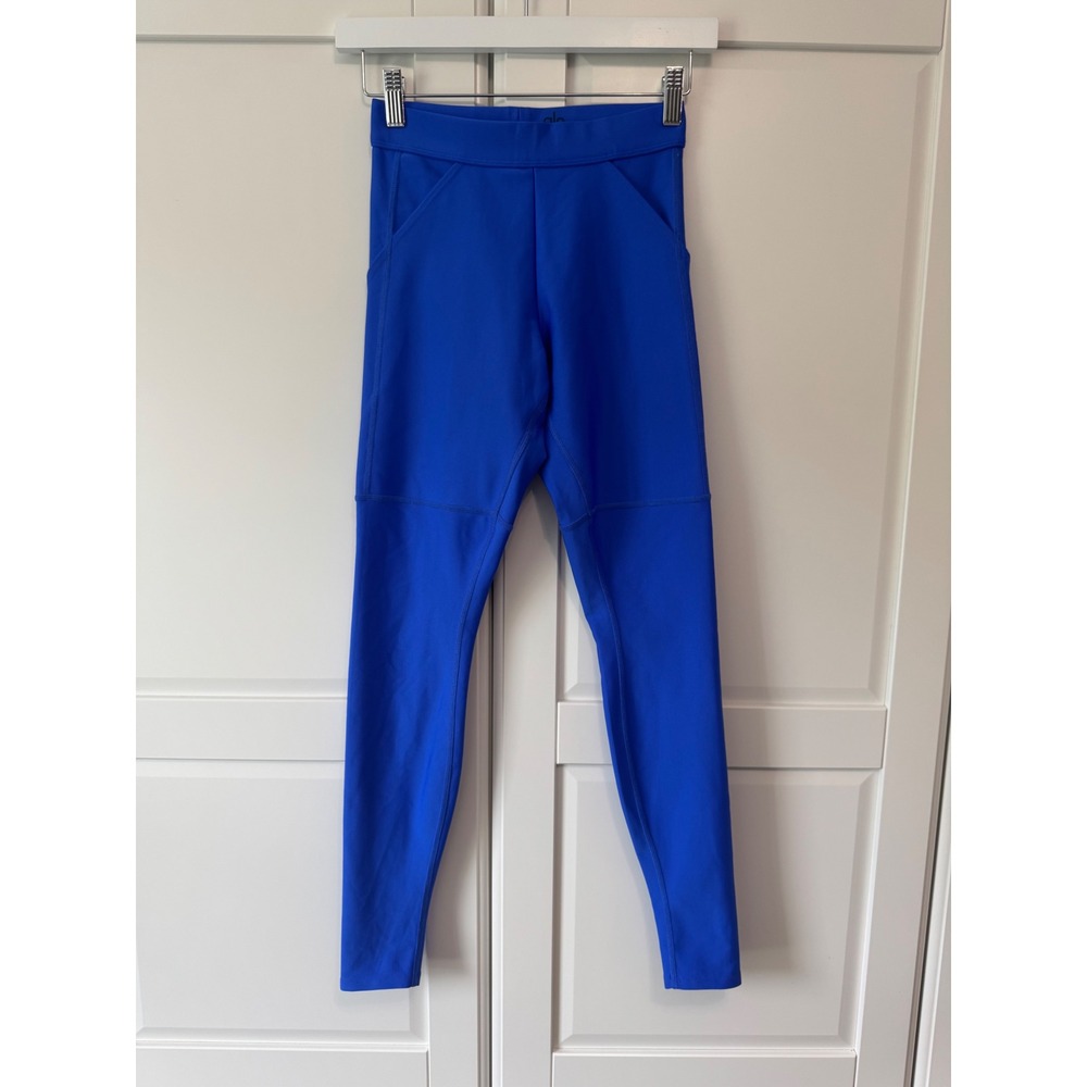 Alo Yoga High Waist AirLift Electric Blue 4 Pocket Cargo Utility Leggings XS - Picture 6 of 9